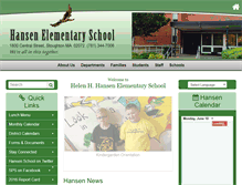 Tablet Screenshot of hansen.stoughtonschools.org
