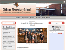 Tablet Screenshot of gibbons.stoughtonschools.org